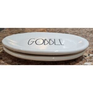 'Gobble' And 'Let's Eat' Plates By Magenta Rae Dunn (Set Of 2)